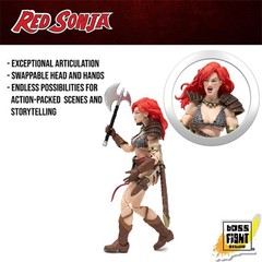 Boss Fight Studio Red Sonja 50th EPIC H.A.C.K.S. Red Sonja 1:12 Scale Figure New