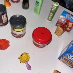 Lot Of 17 Shopkins Real Littles Food And Grocery Some Glitter/Collectors Edition