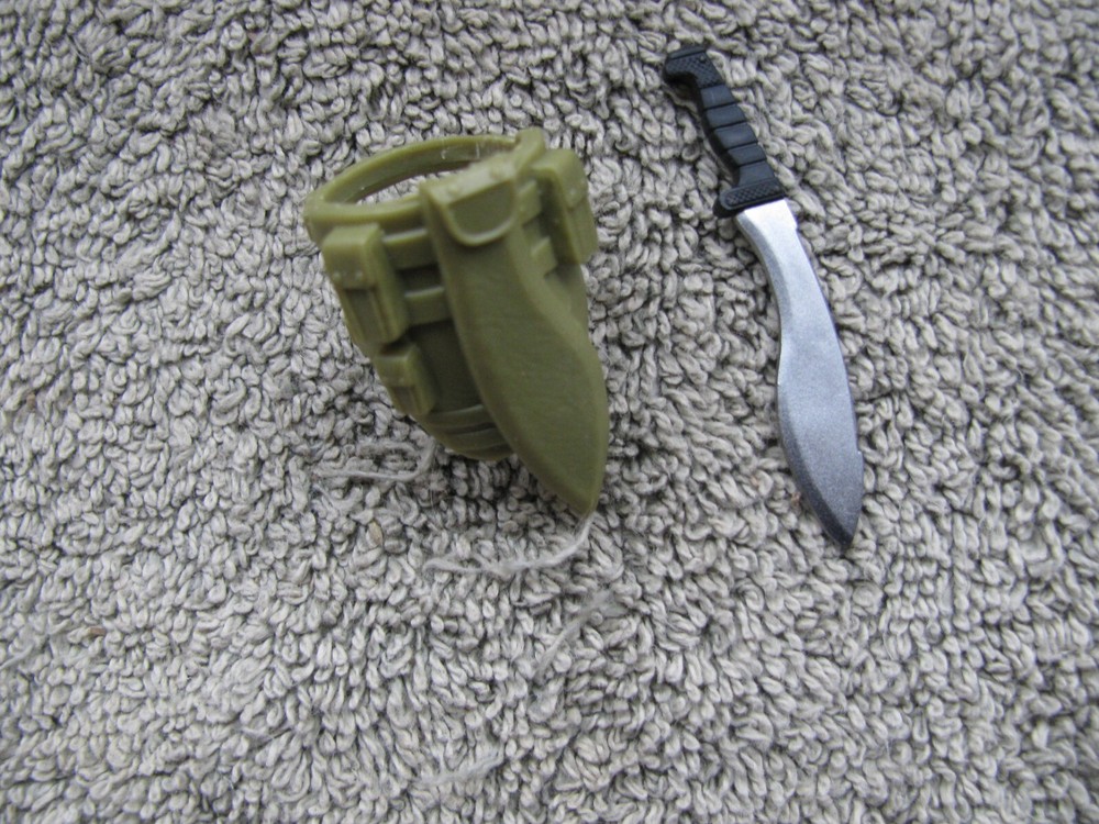 Hasbro GI CLASSIFIED #89 TIGER FORCE FLINT MACHETE SHEATH 6″ CUSTOM FODDER Parts