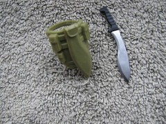 Hasbro GI CLASSIFIED #89 TIGER FORCE FLINT MACHETE SHEATH 6″ CUSTOM FODDER Parts