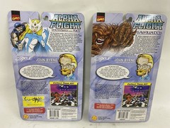 Alpha Flight Snowbird & Puck, Sasquatch Vindicator figure lot 1999 Toy Biz MOC