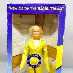 NOS Vintage Dr. Laura Schlessinger Talking Action Figure 11″ Doll Original Box