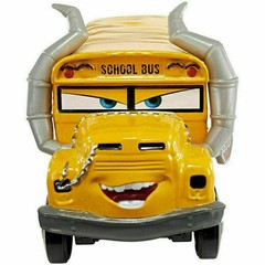 Miss Fritter Crazy School Bus Disney Pixar Cars Diecast Toy Car Kid Vehicle New
