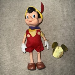 9 1/2” Dakin Disney PINNOCHIO Figure w/ Hang Tag Vintage 1960s