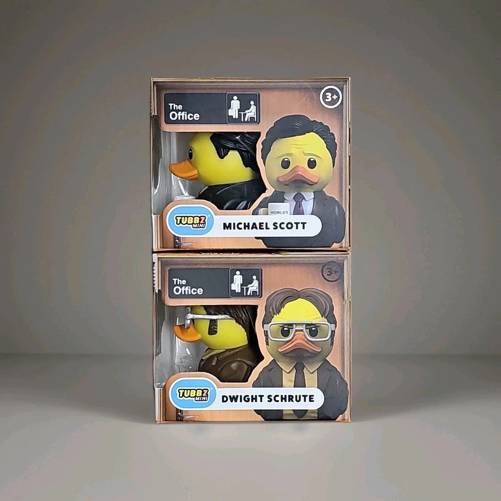 Mini Tubbz Rubber Duck – The Office Michael Scott/Dwight Schrute Approx 2″ High