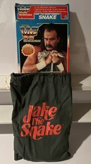 Hasbro WWF Jake “The Snake” Roberts Figure w/ Snake + Boxed Damion Snake