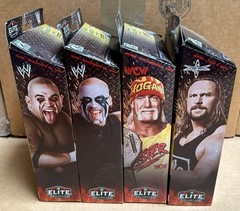 WWE Elite Monday Night Wars Complete Set of 4, (Series 11) w/ Rick Rude BAF