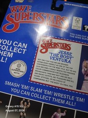 Mattel WWE Superstars Jesse “The Body” Ventura Blue Card Figure + Poster LJN NEW
