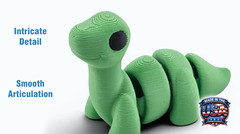 Articulated Brontosaurus Toy 2.2″ USA Made, Dino Fidget