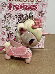 Tokidoki Unicorno Frenzies Shimmer Cherry Blossom Petal Keychain Bag Charm New