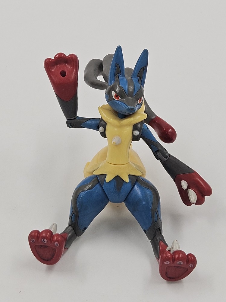 Mega Lucario Pokemon Action Figure 2015 5″ Tall Fully Articulated