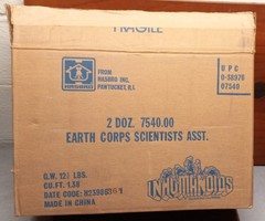 Inhumanoids Hasbro 1986 EARTH CORPS. FIGURE EMPTY FACTORY CASE!! Super Rare!!!