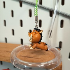 KEWPIE Baby as LION KING BOAR PUMBAA 1″ Mini Figure KEYCHAIN CHARM Toy Miniature