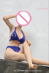 YM507 1/6 Big Bust Waist Muscular Female Body W/Details Pale 12”Flexible Figure