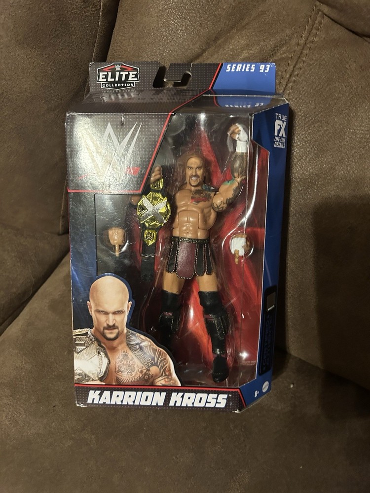 KARRION KROSS WWE Mattel Elite Series 93 Action Figure w NXT Title Belt DMG PKG