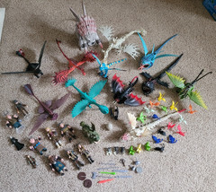 How to Train Your Dragon LOT Action Figures Lot 60+ Pieces Dreamworks w/ Minis