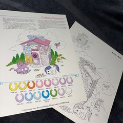 Vtg 1985 My Little Pony G1 Hasbro Lullaby Nursery Press Pre-Prod Style Guide