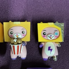 LankyBox Plastic Figure Lot Boxy Milky Ghosty Lankybot