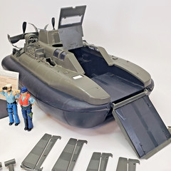 Vintage 1984 GI Joe Killer Whale Hovercraft Near Complete w/Cutter & Shipwreck