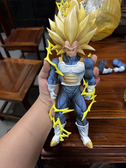 Dragon Ball Super Saiyan 3 Vegeta Desktop Ornamen Anime Figure Statue PVC Action