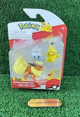 Pokemon Battle Ready Figure Set Jolteon Flareon Vaporeon Jazwares Set (3) NEW