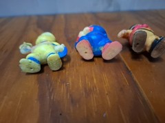 Vintage 1986 Soma Ninja Mini PVC Figures Lot of 4 Clean 3cm Tall