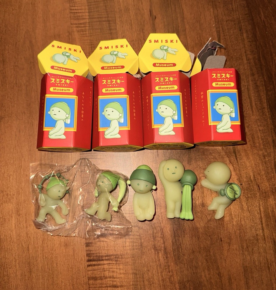 Smiski Museum Series Lot Of 4 Collectible Figures