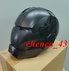 US!!! AUTOKING Iron Man MK5 1:1 Helmet Wearable Voice-control Black Mask Cosplay