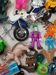 Mixed Boys Lot of Vintage and Modern Toys and Action Figures 50+ Pieces Extras