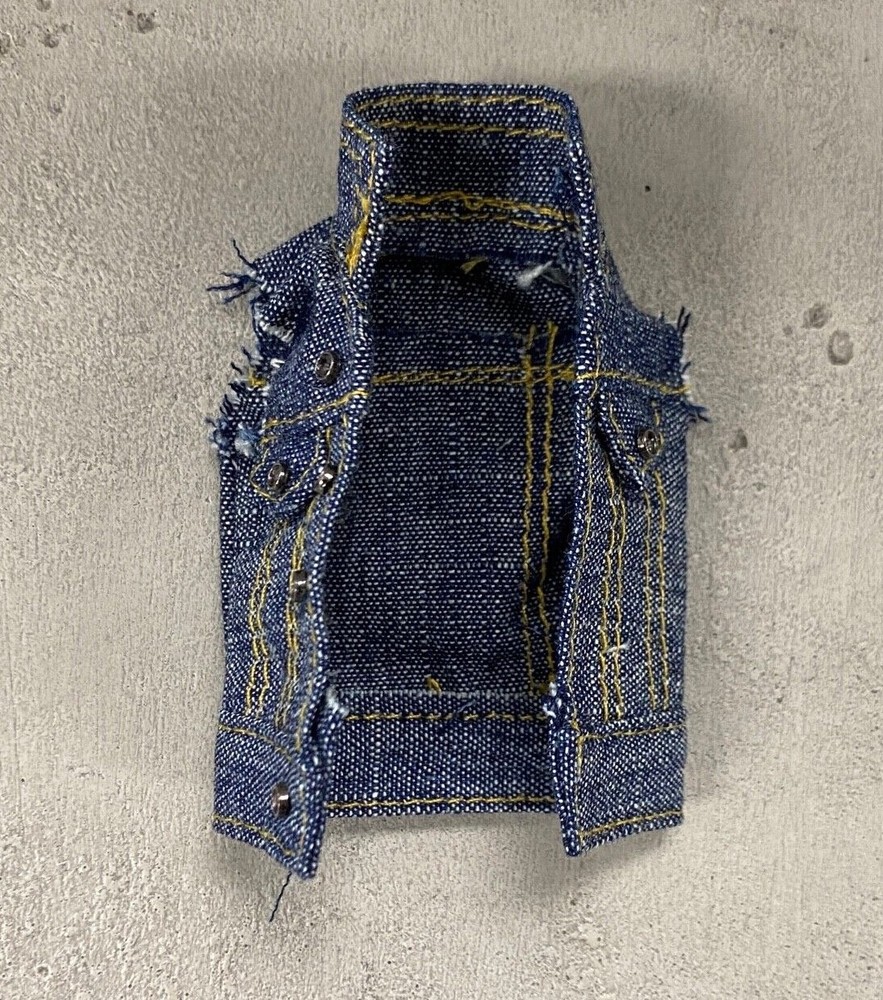 SU-DMJ-SS: 1/12 Denim Vest Jacket for 6″ Muscular or WWE Body (No Figure)