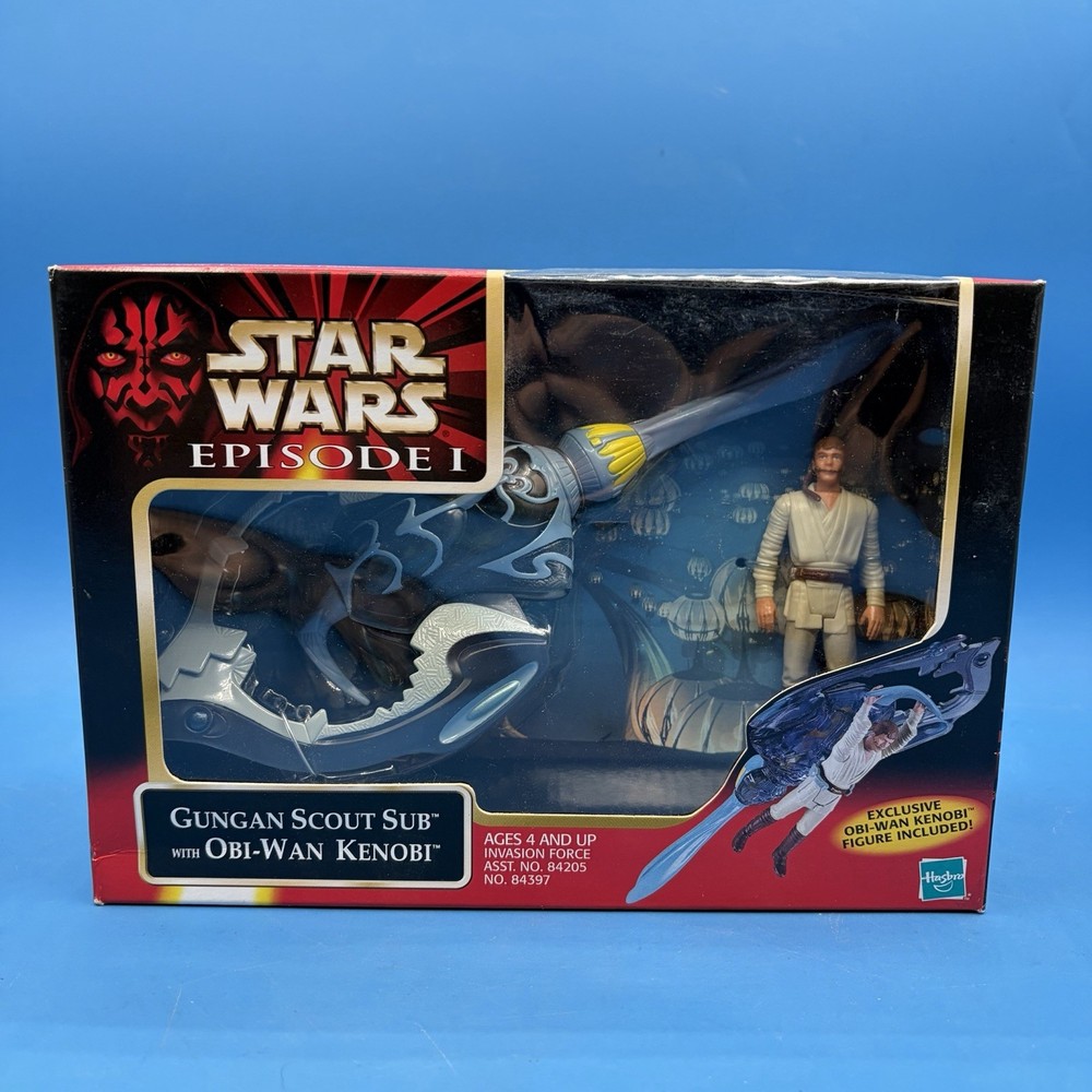 1999 Star Wars Episode I Gungan Scout Sub with Obi-Wan Kenobi The Phantom Menace