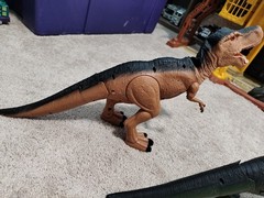 Mighty Megasaurs Electronic Walking T-Rex & Velociraptor – Roars Lights Up
