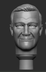 CUSTOM MEGO SCALE JOHN WAYNE RESIN HEAD for 8″ INCH FIGURE (Z33)
