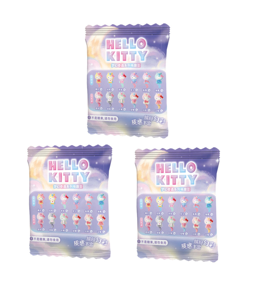💡 Moetch Mini x Hello Kitty Fantasy Encounter Series – Set of 3 Mini Blind Bags