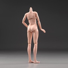 USA TQ0525 1/6 Female Soldier Suntan Skin Middle Breast Action Figure Body Model