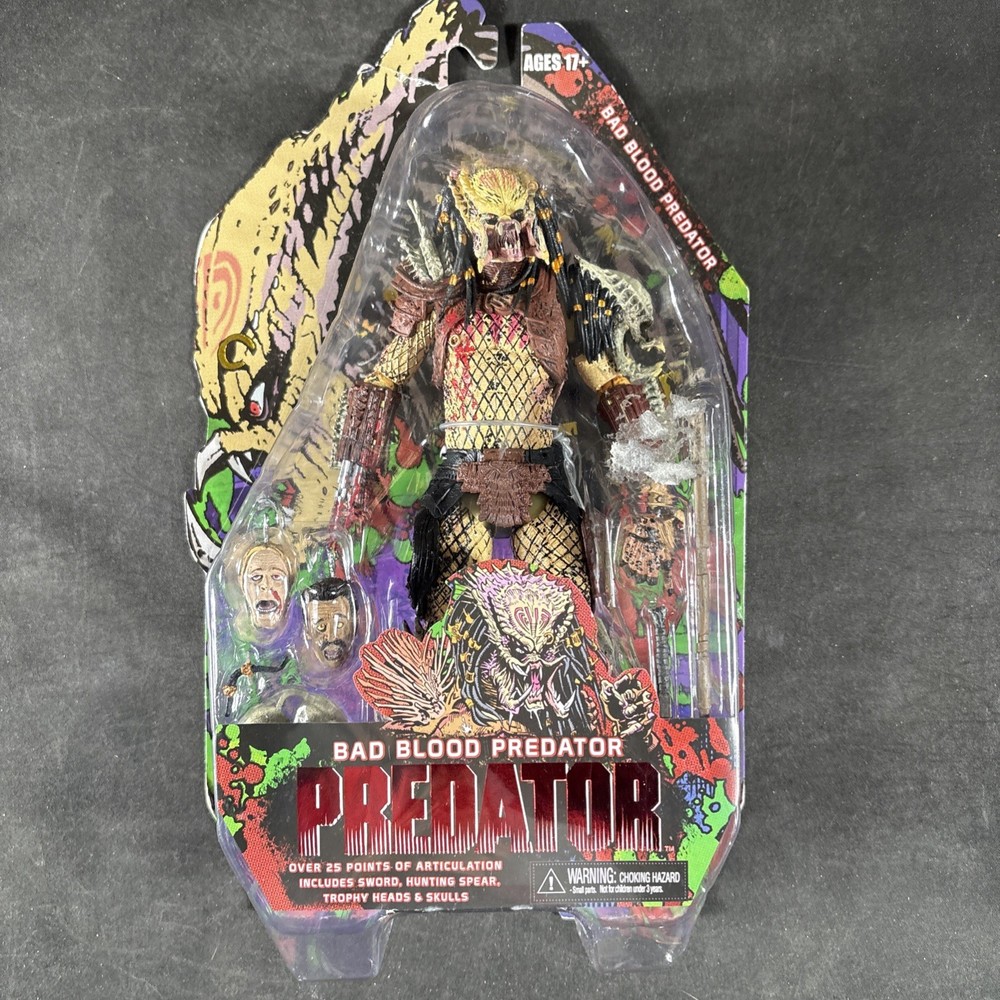BAD BLOOD PREDATOR ACTION FIGURE NECA REEL TOYS 2014 HORROR