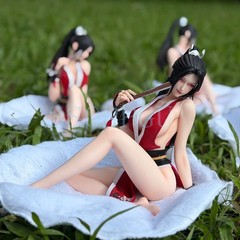 Anime Figure Inspired by Mai Shiranui 1/4 Red PVC Model Dolls Statue Unbranded