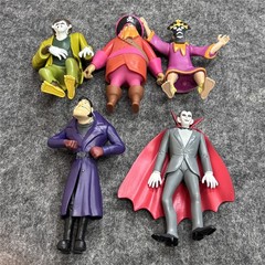 5PCS Scooby-Doo Mystery 50th Years Dracula Wolfman Ghost Action Figure Toys
