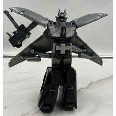 Power Rangers Wild Force Black Silver Jet Megazord Transforming Action Figure