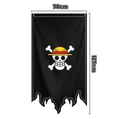 One Piece Anime Flag Luffy Chopper Law Polyester Cartoon Home Decor