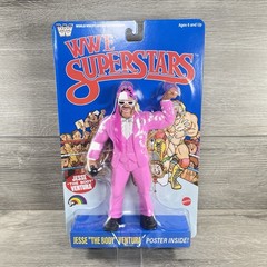 Mattel LJN WWE Superstars Series 2 Jesse The Body Ventura Blue Card Variant