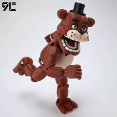 9L3D Printed FNAF Freddy Fazbear’s Pizza Movable Toys Action Figures Motion