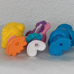 Sesame Street Play Figures Big Bird Cookie Monster Gabby Replacement Lot of 3