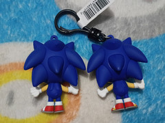 Rare Monogram Sonic the Hedgehog Sonic Figure Bag Clip Lot of 21 Flocked Shadow
