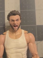 Marvel Legends Logan Wolverine From Movie Mcu Tank Top White Shirt