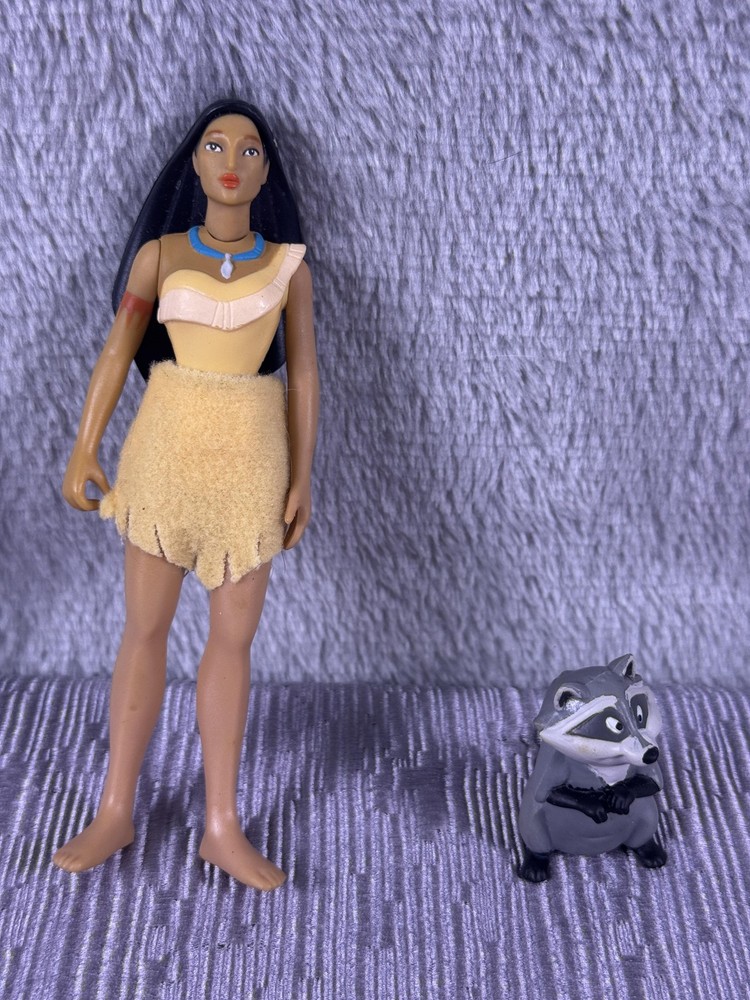 Disney Pocahontas Pocahontas Meeko Beige Action Figure Toy Loose Plastic Fabric