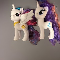 Lot Of 10 My Little Pony G4 Figures 6″ MLP Ponies Brushable FIM Hasbro Set Luna