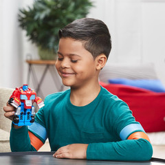 Transformers Playskool Heroes Rescue Bots Academy Team Optimus Prime, 4.5-Inch