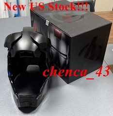 US Now!!! 1:1 Wearable Full Black MK5 Helmet LED Iron Man Full Face Mask w/ Box