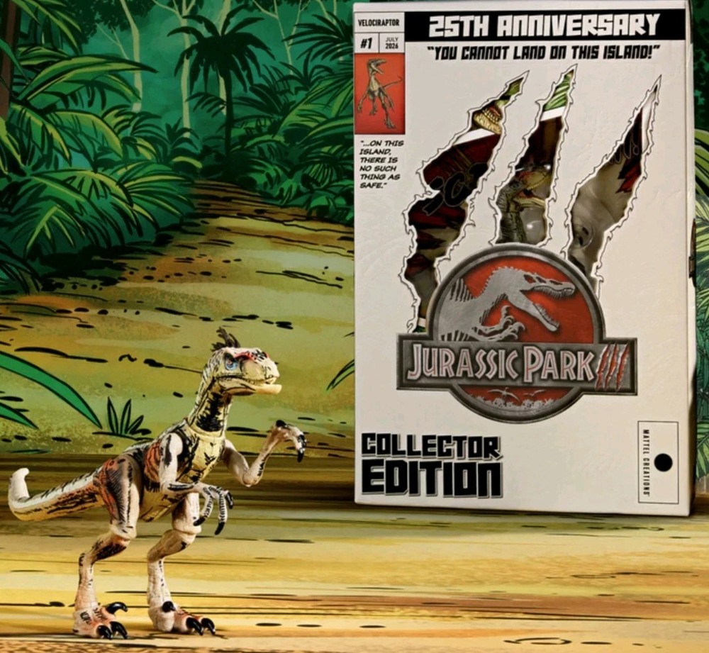 SDCC Jurassic World Hammond Collection 25th Comic-Style Velociraptor – Presale